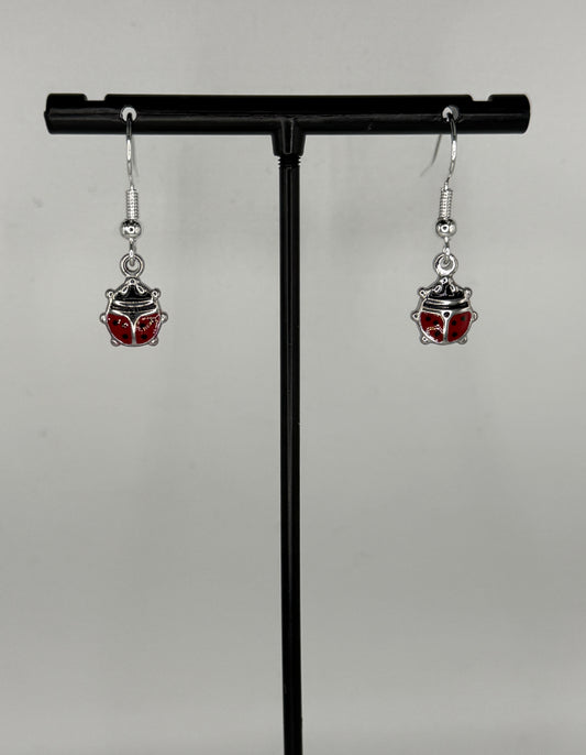 Ladybirds - Silver or Gold earrings