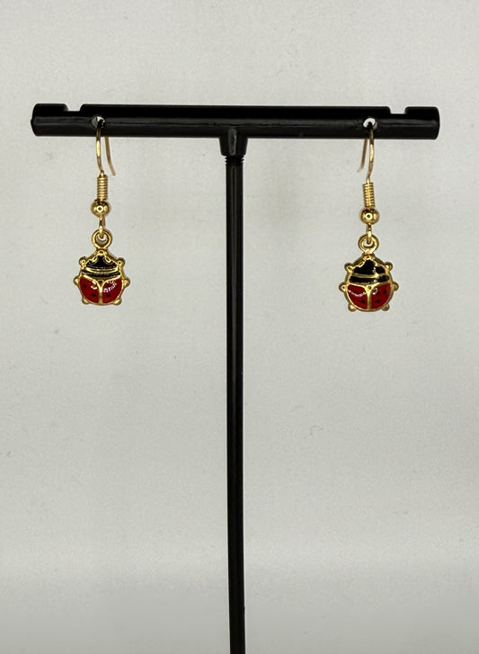 Ladybirds - Silver or Gold earrings
